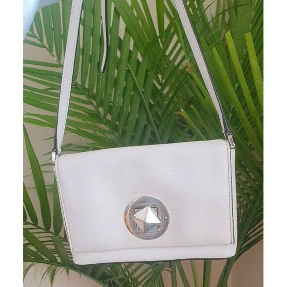 KATE SPADE NEWBURY LANE SALLY BALLETSLIP IVORY LEATHER CROSSBODY BAG - Picture 2 of 10